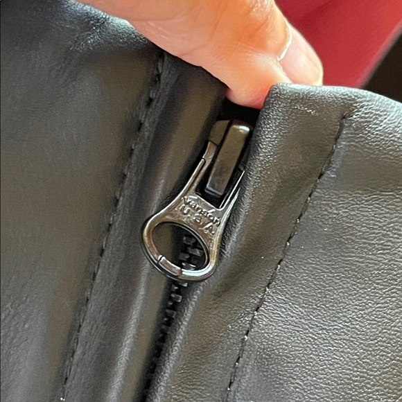 Harley Davidson Women's Moto Leather Trouser Straight Pants size 2 Black - Picture 8 of 12